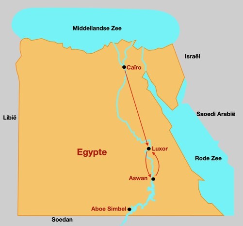Reisplan Egypte